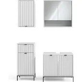 Vicco Badkamermeubelset Eliza Wit 4-delig, Model 49876