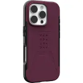 Uag Civilian Backcover MagSafe voor de Apple iPhone 16 Pro - Bordeaux