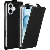 Accezz Flipcase voor de Apple iPhone 16 Plus - Zwart