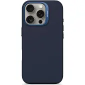 Decoded Silicone Backcover MagSafe voor de Apple iPhone 16 Pro - Blue Print