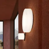 LEDS-C4 LED-wandlamp Spark Double, dimbaar, wit / opaal, Woon-/ Eetkamer, Glas, LED wandlamp
