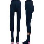 Ewers Maillot Kindermaat - Donkerblauw/Oudroze met Paardenhoofd-134/146