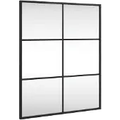 vidaXL Wandspiegel rechthoekig 50x60 cm ijzer zwart
