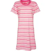 Irresistible Dames Nachthemd - Slaapkleed - Gestreept - Roze - Maat L