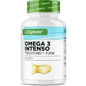 Vit4ever Omega 3 met 80% vetzuren - 120 capsules - 1000 mg visolie per capsule met EPA & DHA - Triglyceridevorm - Uitvoerig gezuiverd -