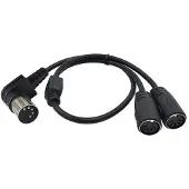 Dolphix DIN 5-pins haaks audio splitter | 0,50 meter