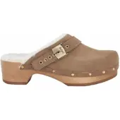 Scholl Klomp Women Pescura Robin Suede F Taupe-Schoenmaat 39