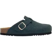 Scholl Klomp Women Fae New Felt Dark Green-Schoenmaat 41
