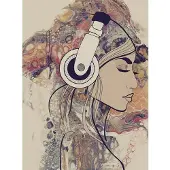 Living Walls Fotobehang ARTist Acryl Lady (set, 2-delig)