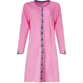 Irresistible Dames Nachthemd - Katoen - Doorknoop - Roze - Maat L