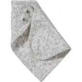 Vertbaudet Personaliseerbare babymuts + wanten + sjaal + babyzakje in bedrukt mesh taupe