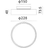 Molto Luce LED buiten plafondlamp Nona, Ø 22,8 cm, antraciet dimbaar, zwart, Aluminium, Modern, LED plafondlamp