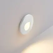 Molto Luce LED inbouwlamp Wall 68R Sina IP44 RD, wit, CCT 68R, dimbaar, wit / opaal, Hal, Aluminium, Modern, Wandlamp buiten