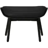 UMAGE The Reader Ottoman black oak | Black - Leather