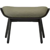 UMAGE The Reader Ottoman black oak | Morning meadows - Textile