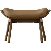UMAGE The Reader Ottoman Dark oak | Sugar brown - Textile