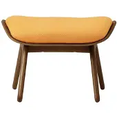 UMAGE The Reader Ottoman Dark oak | Tangerine - Textile