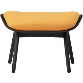 UMAGE The Reader Ottoman black oak | Tangerine - Textile