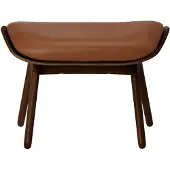 UMAGE The Reader Ottoman Dark oak | Cognac - Leather