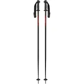 Komperdell Alpine skistok met heupfles, skistok, zwart/rood