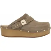 Scholl Klomp Women Withney Suede Te Taupe-Schoenmaat 37