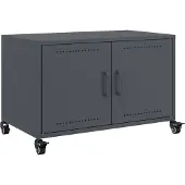 vidaXL Tv-meubel 68x39x43,5 cm staal antracietkleurig
