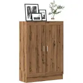 vidaXL Boekenkast 82,5x30,5x115 cm bewerkt hout artisanaal eikenkleur