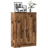 vidaXL Boekenkast 82,5x30,5x115 cm bewerkt hout oud houtkleurig