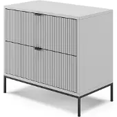 Vicco Eliza Nachtkastje – 66 x 60 cm Grijs