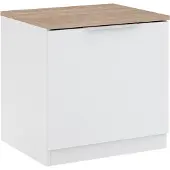 Vicco Betti Nachtkastje – 50 x 50 cm met 1 deur Wit/Sonoma
