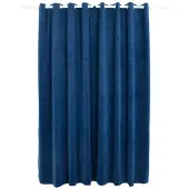 vidaXL Gordijn verduisterend met ringen 290x245 cm fluweel blauw