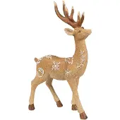 Clayre & Eef Decoratie Beeld Hert 31 cm Bruin Kunststof Bruin