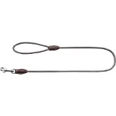 Hunter Looplijn Freestyle Nylon Rond Grijs - Hondenriem - 110x0.8 cm