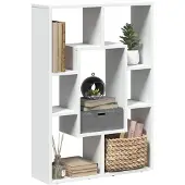 vidaXL Boekenkast Wit 63x20x90 cm Bewerkt Hout