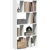 vidaXL Boekenkast Wit 60x20x120,5 cm Bewerkt Hout