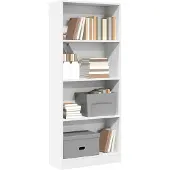 vidaXL Boekenkast 60x24x143 cm bewerkt hout wit