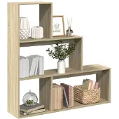 vidaXL Kamerscherm / boekenkast 123x29x123 cm hout sonoma eiken