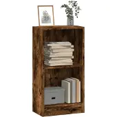 vidaXL Boekenkast 40x24x76 cm bewerkt hout gerookt eikenkleurig