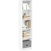 vidaXL Boekenkast 40x24x176 cm bewerkt hout wit