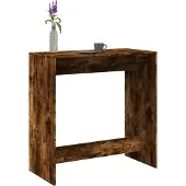 vidaXL Bartafel 102x50x103,5 cm bewerkt hout gerookt eikenkleur