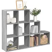 vidaXL Kamerscherm / boekenkast 137,5x29x103,5 cm hout grijs sonoma