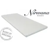 Nirwana bedden 140x220 Premium Witte Tijk + Rits (Topper)