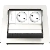 Kindermann CablePort standard² - 2x Stroom - Roestvrijstaal