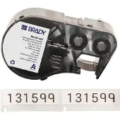 Brady M4-61-483 polyester labels zwart op wit 12,7 mm x 50,8 mm (origineel)
