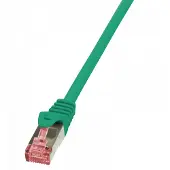 Logilink CQ2095S RJ45 Netwerkkabel, patchkabel CAT 6 S/FTP 10.00 m Groen Vlambestendig, Snagless 1 stuk(s)