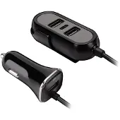 Tracer Įkroviklis Tracer Multicharge 3x USB-A 1x USB-C 7,2 A (TRAADA46351), Auto-adapter, Zwart