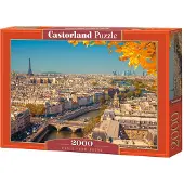 Castorland Paris from Above – Puzzel – 2000 stukjes – Satijnen afwerking – Perfecte pasvorm – Europese kwaliteit