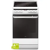 Amica SHC 5874 W Vrijstaand fornuis Keramisch A Zwart, Wit