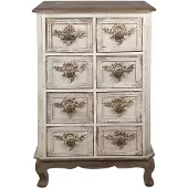 Clayre & Eef Dressoir 60x37x100 cm Beige Hout Ladekast Beige Ladekast