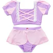 Konges Sløjd Great Pretenders Verkleedkledij Bikini Rapunzel - Paars/Roze - - Maat 3-4 jaar